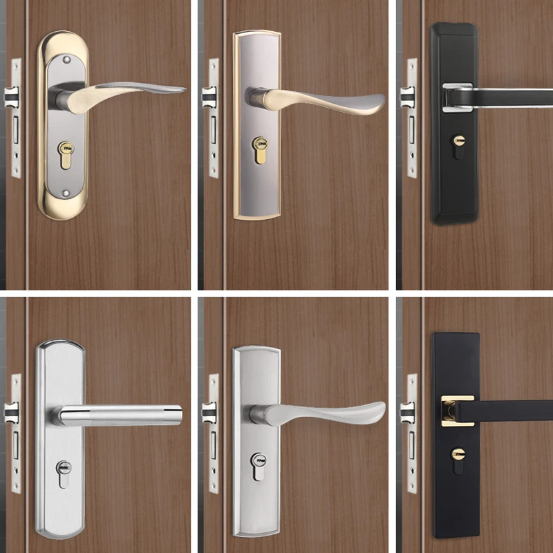 Home Security Door Reinforcement Lock - Bedroom Wooden Door Lock Set House