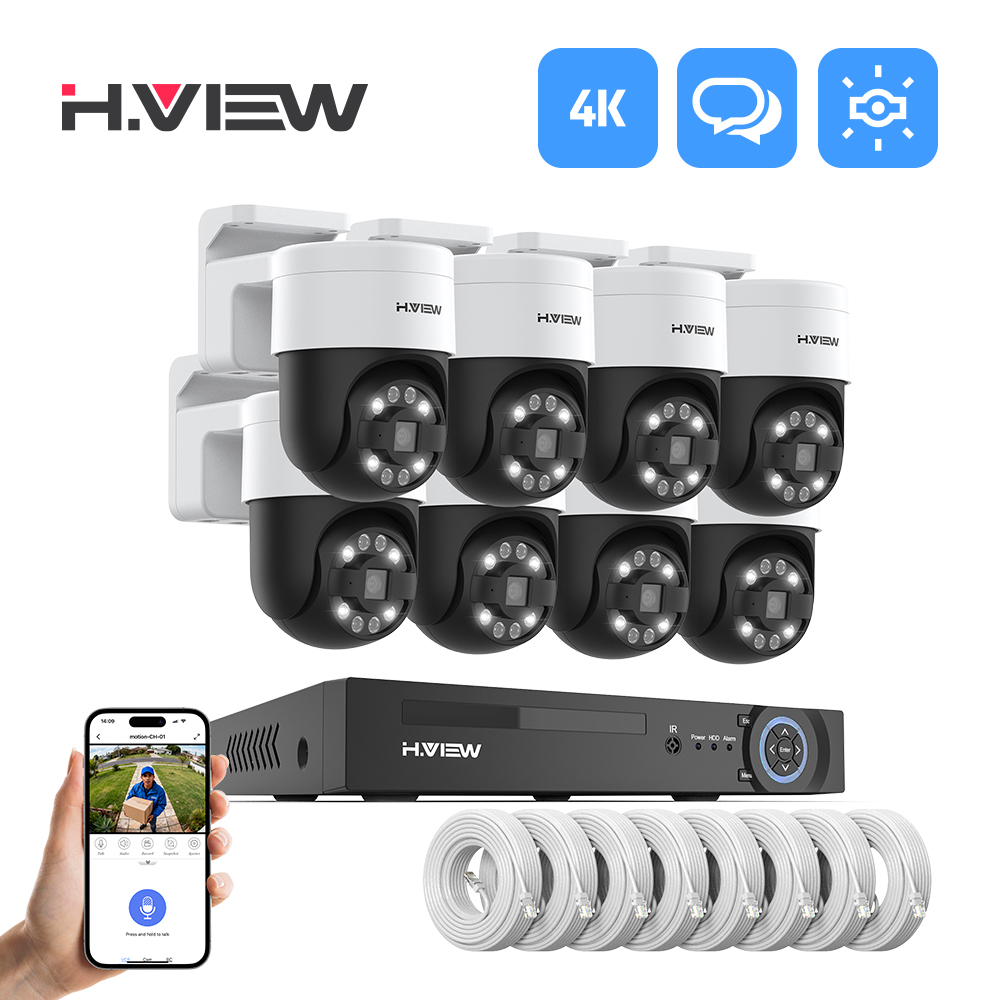 Home Security Ultimate - H.view 8Ch 4K 5MP 8MP Cctv