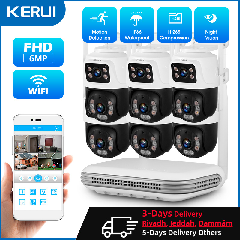 Home Security Ultimate - KERUI Waterproof 6MP HD Wireless Dual