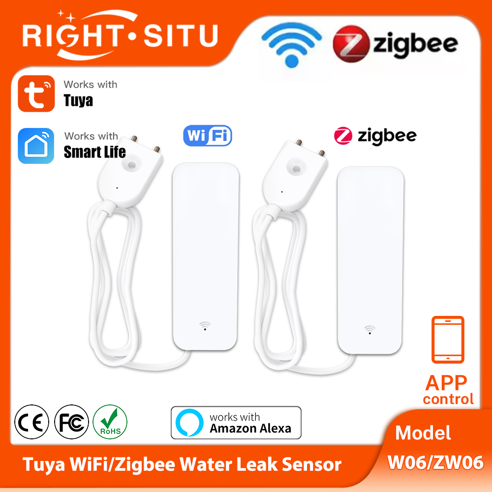 Home Security Tools - Tuya WiFi Zigbee Water Sensor Smart