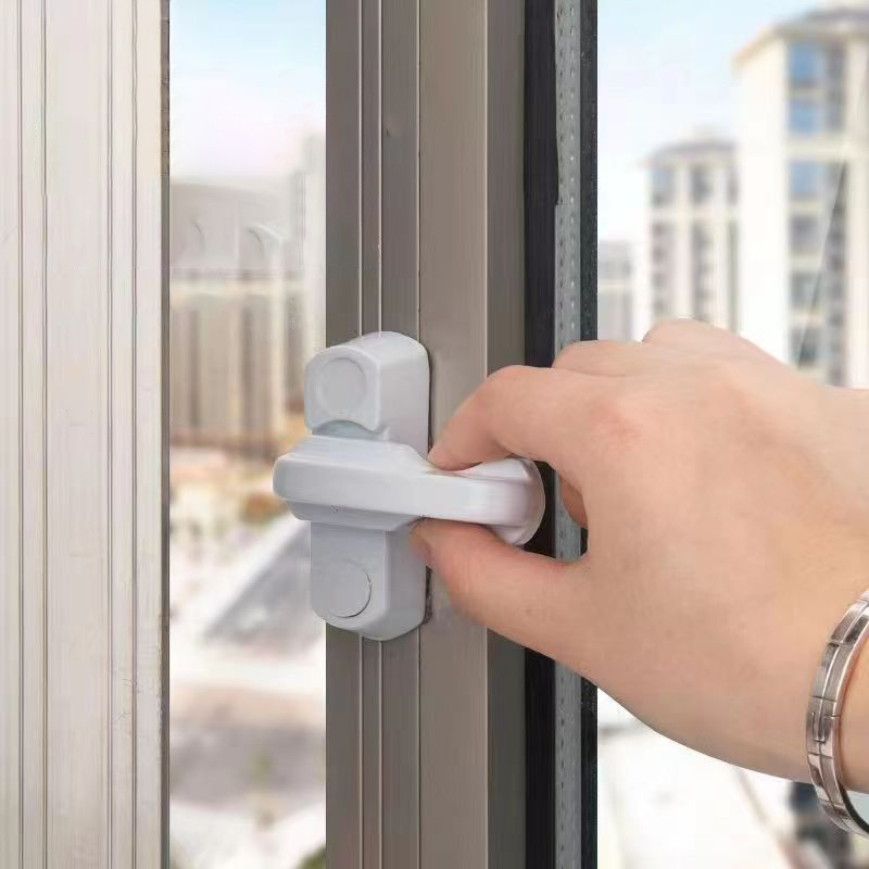 Home Security Door Reinforcement Lock - Window Door Sash Lock Plastic Child