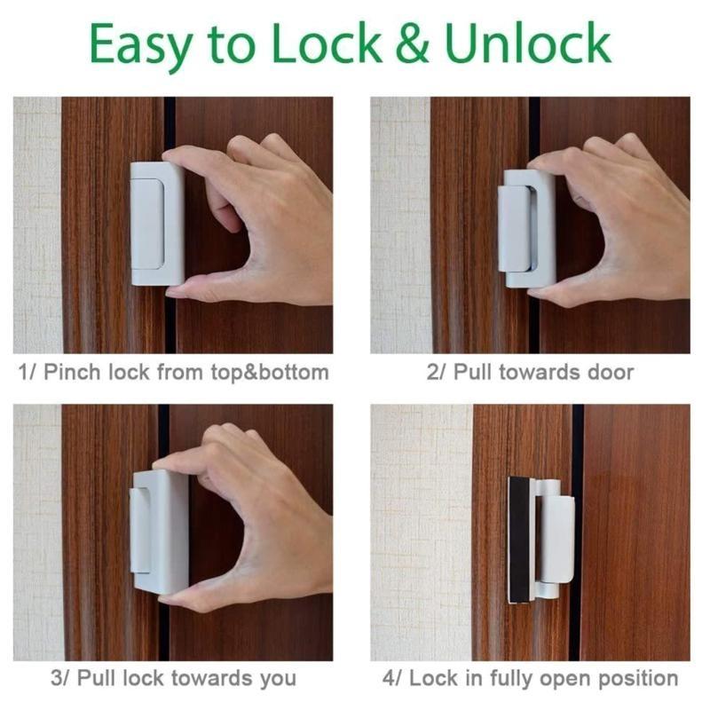 Home Security Door Reinforcement Lock - 652F Home Security Door Reinforcement Lock