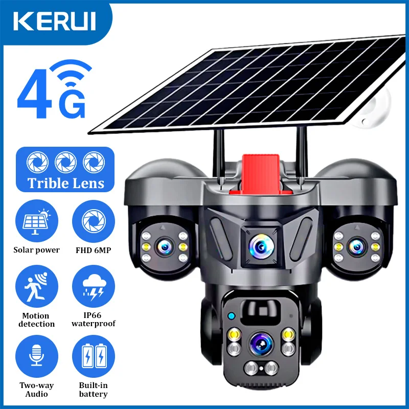 Home Security Ultimate - KERUI Outdoor PTZ 6MP 4G SIM