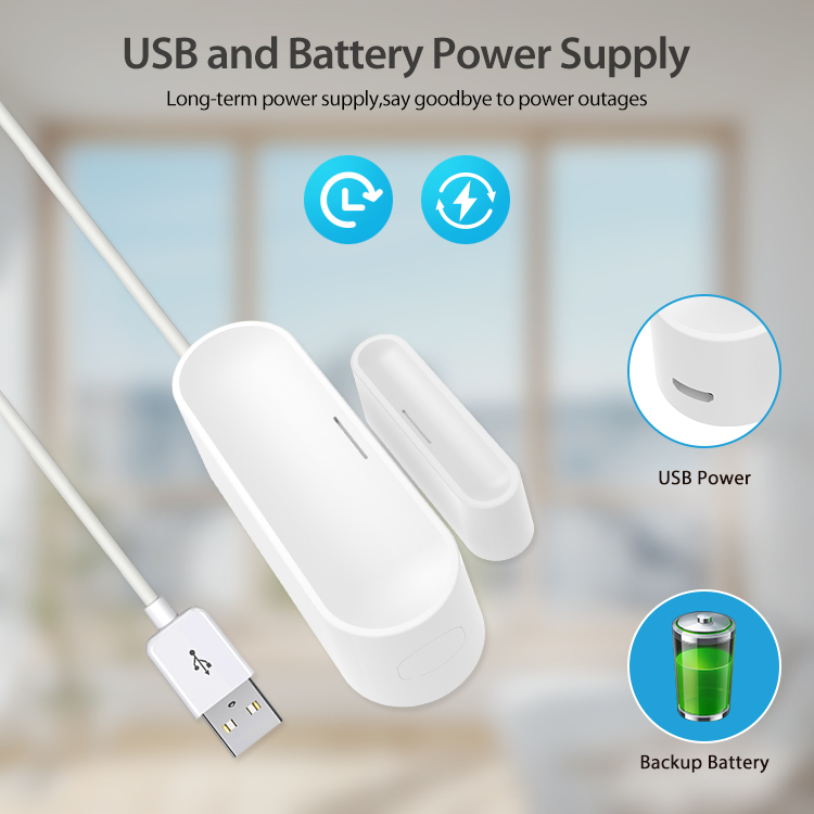 Home Security Battery - Tuya Smart Door Window Sensor ,Home