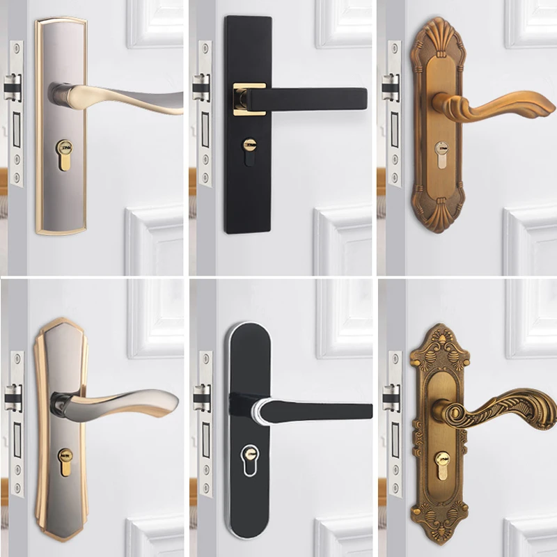 Bedroom Wooden Door Lock Set H - Home Security Door Reinforcement Lock review and price