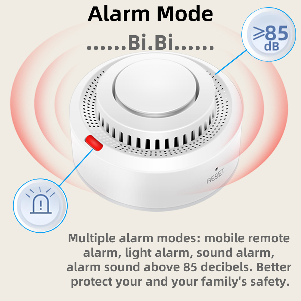 Arumny Tuya Zigbee Smoke Alarm - Home Security Battery Replacement review and price