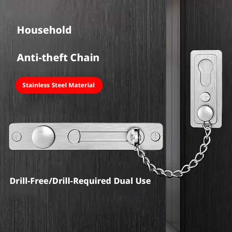 Heavy-Duty Polished Press Latc - Door Chain Guard review and price