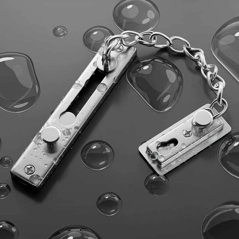 No Drill Stainless Steel Secur - Door Chain Guard review and price