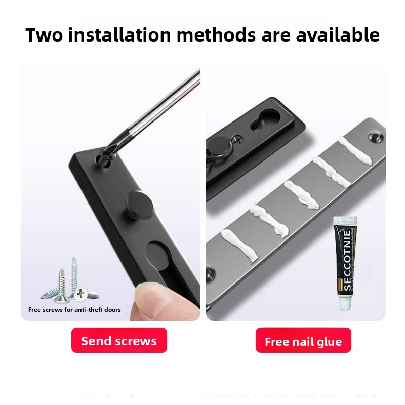 No Drill Stainless Steel Secur - Door Chain Guard review and price