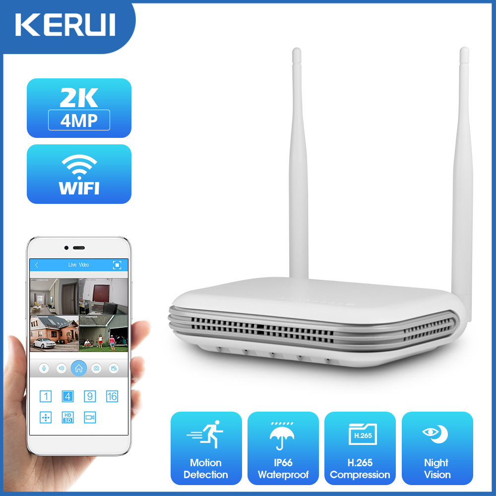 KERUI 2K 3K 4MP 8CH NVR WIFI O - Home Security Monitoring review and price