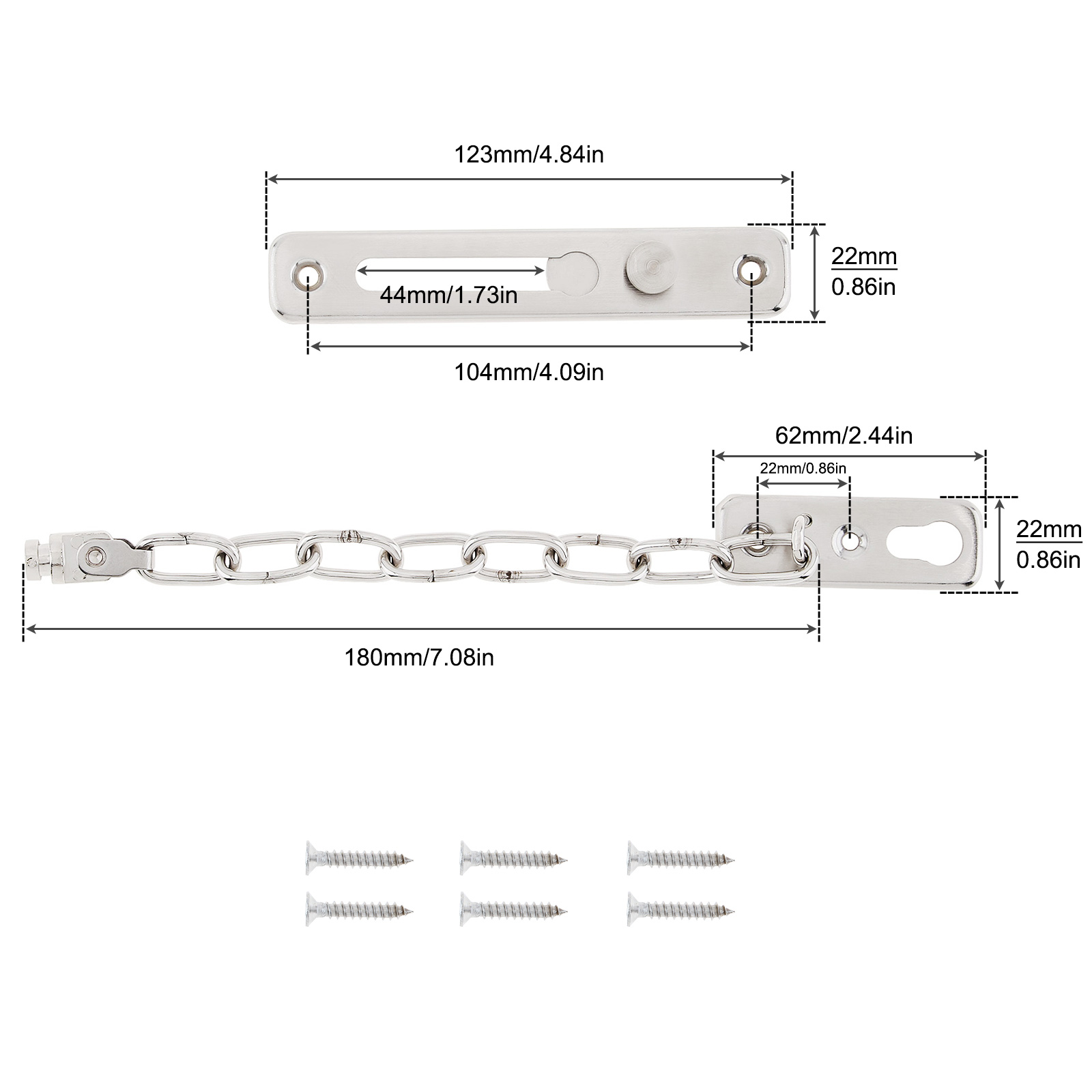 Solid Security Door Sliding Ch - Door Chain Guard review and price