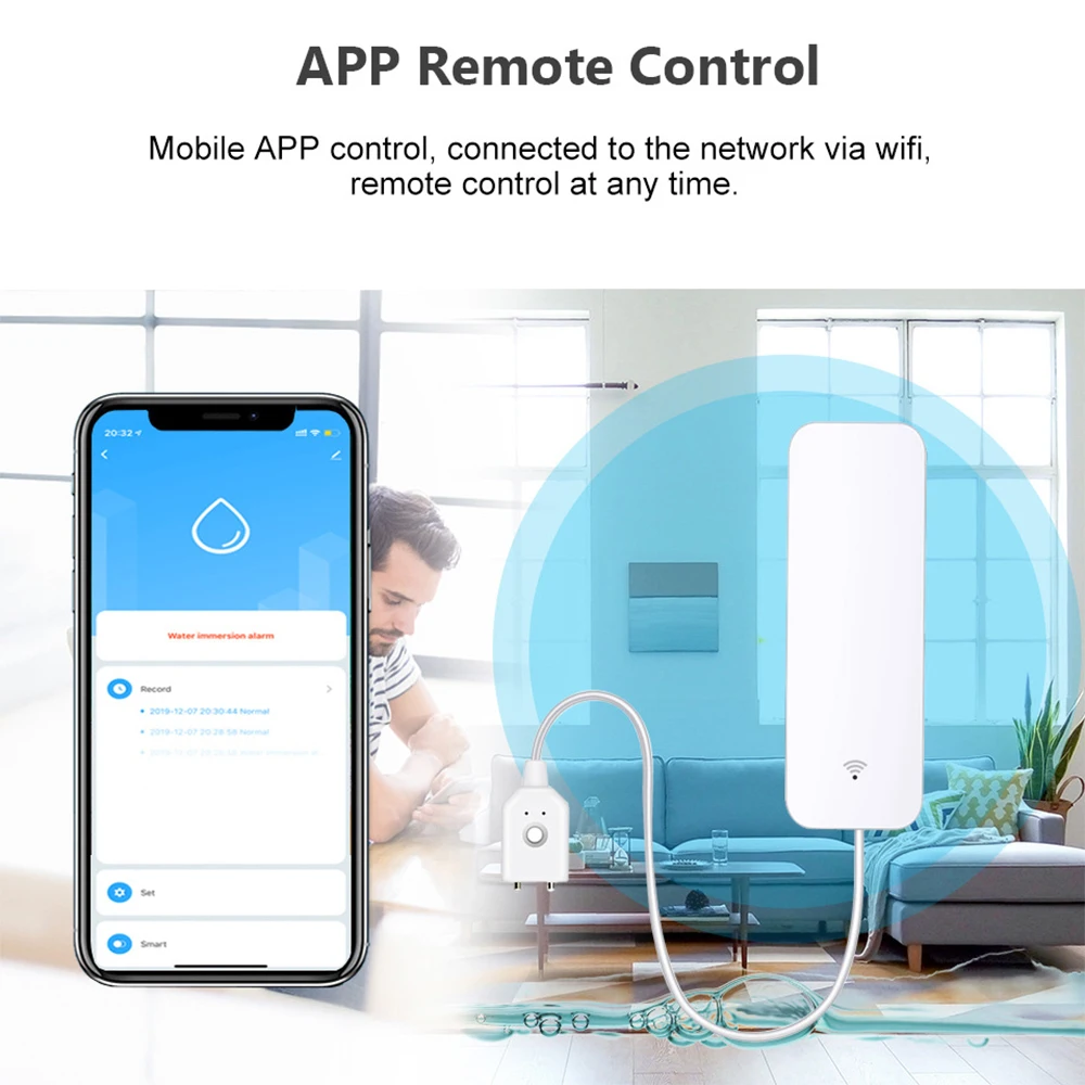 Tuya WiFi Zigbee Water Sensor  - Home Security Tools review and price