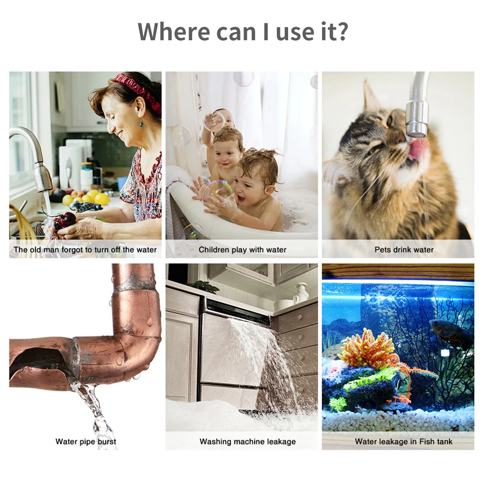 Tuya WiFi Zigbee Water Sensor  - Home Security Tools review and price