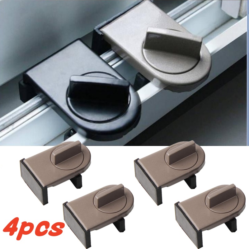 4 Sets Sliding Sash Stopper Ca - Home Security Door Reinforcement Lock review and price