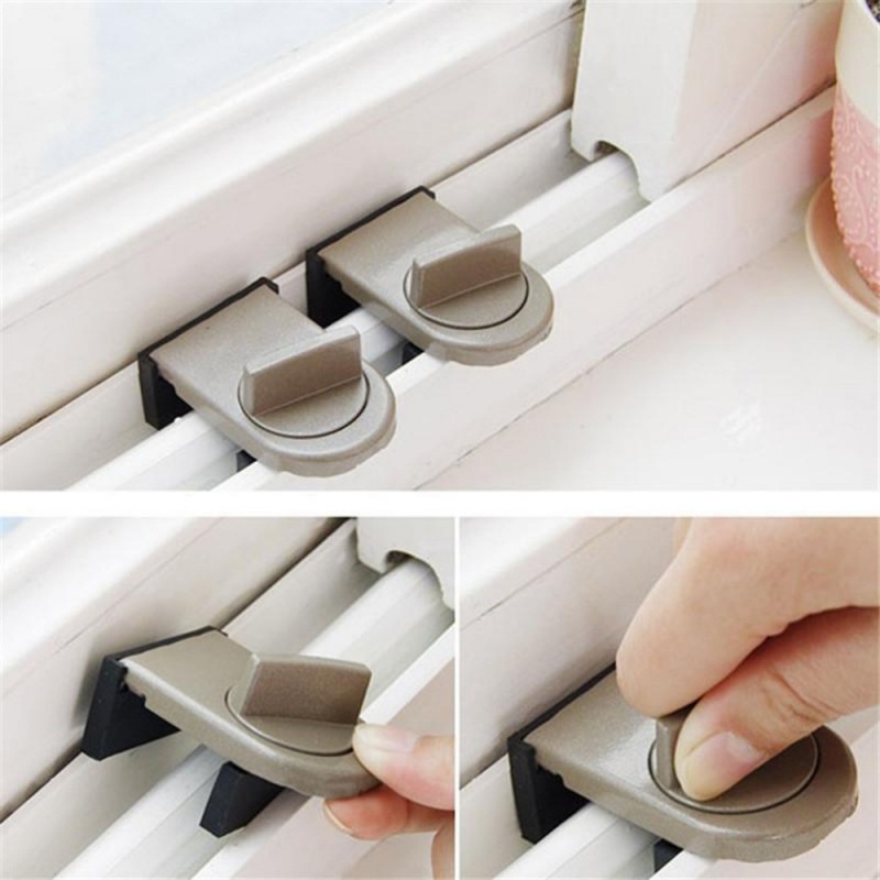 4 Sets Sliding Sash Stopper Ca - Home Security Door Reinforcement Lock review and price