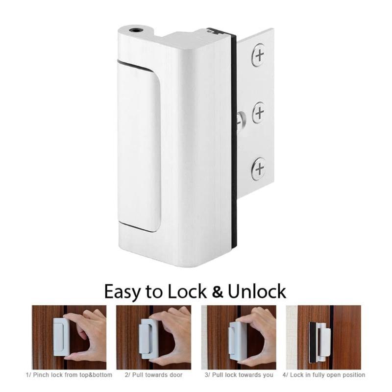 652F Home Security Door Reinfo - Home Security Door Reinforcement Lock review and price