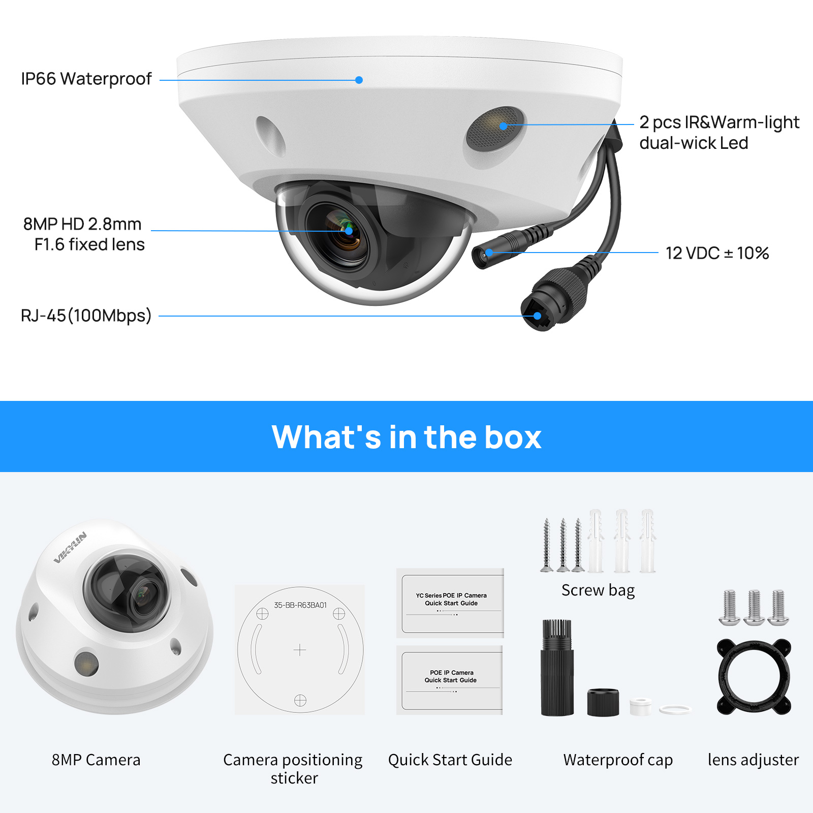 4K 8MP POE IR&Warm Lights fish - Home Security Hikvision review and price