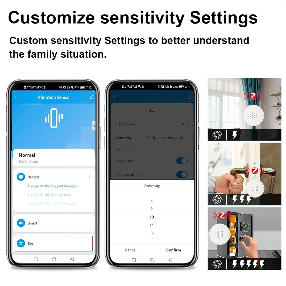 Tuya ZigBee Smart Vibration &  - Home Security Monitoring review and price
