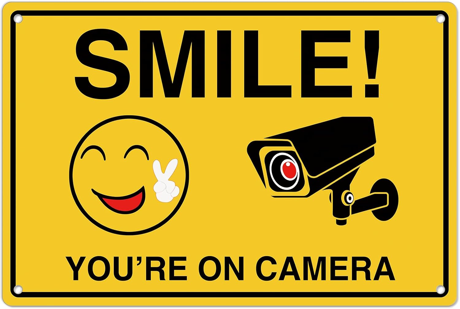 Smile Youre On Camera Signs ;  - Home Security Ultimate review and price