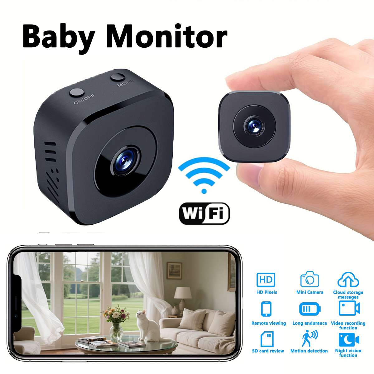 1080P HD Mini WiFi Camera Indo - Home Security Monitoring review and price