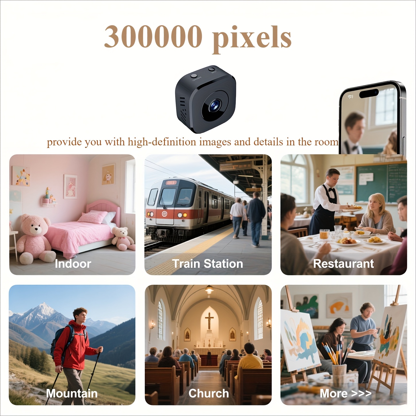 1080P HD Mini WiFi Camera Indo - Home Security Monitoring review and price