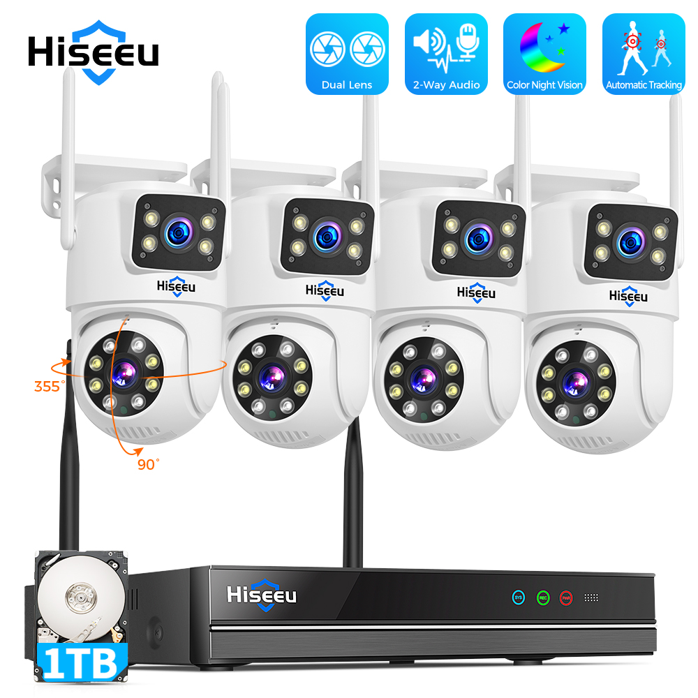 Hiseeu 6MP WiFi Dual Lens Came - Home Security Monitoring review and price