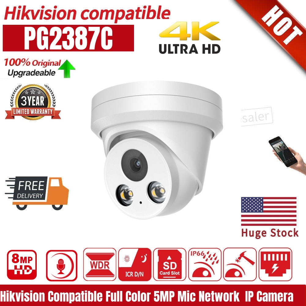 Hikvision Compatible 8MP 4K IP - Home Security Hikvision review and price