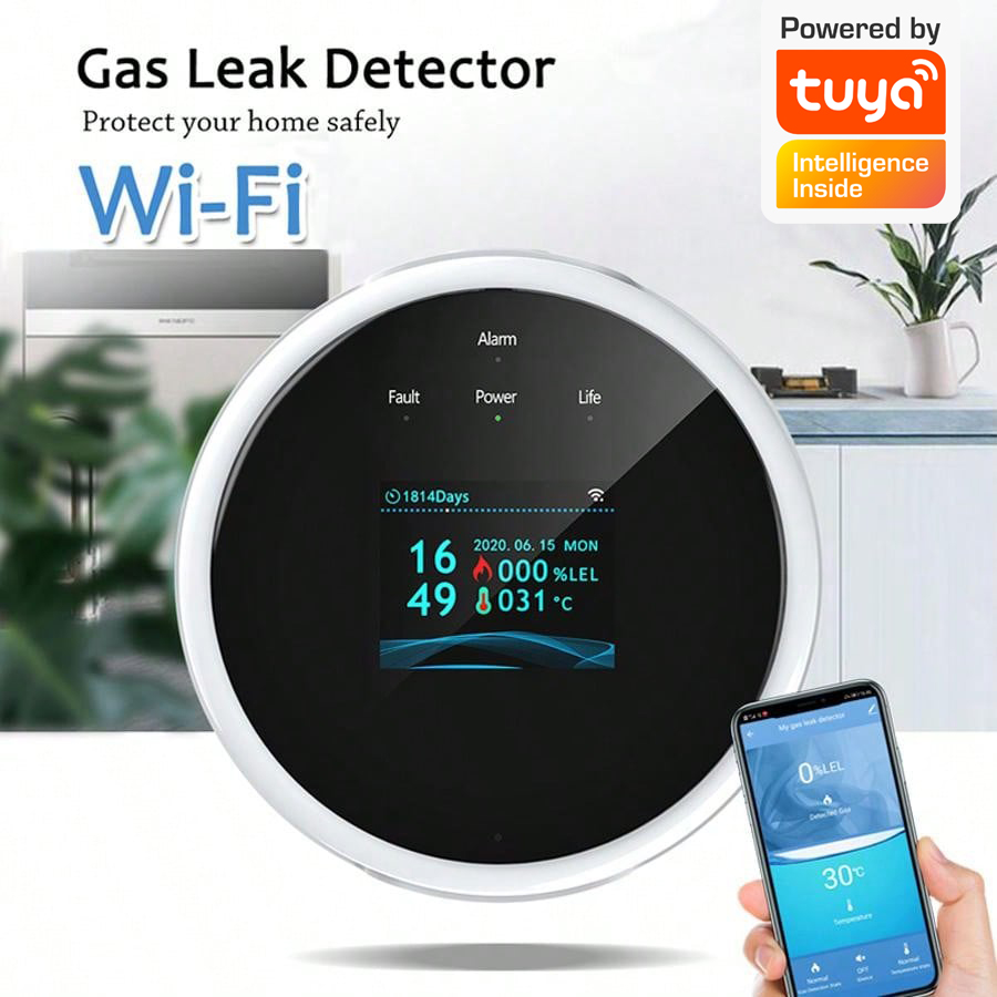 2.4G WiFi Gas Alarm Sensor Com - Home Security Tools review and price