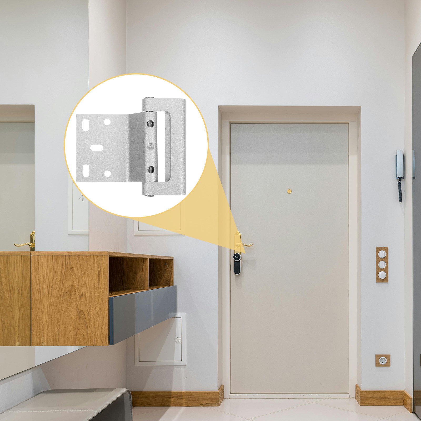 Aluminum Alloy Security Door L - Home Security Door Reinforcement Lock review and price
