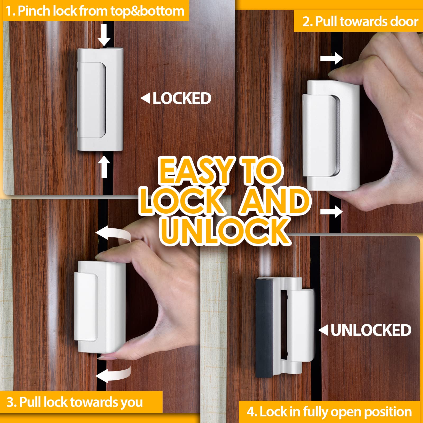 New Home Security Door Lock Al - Home Security Door Reinforcement Lock review and price