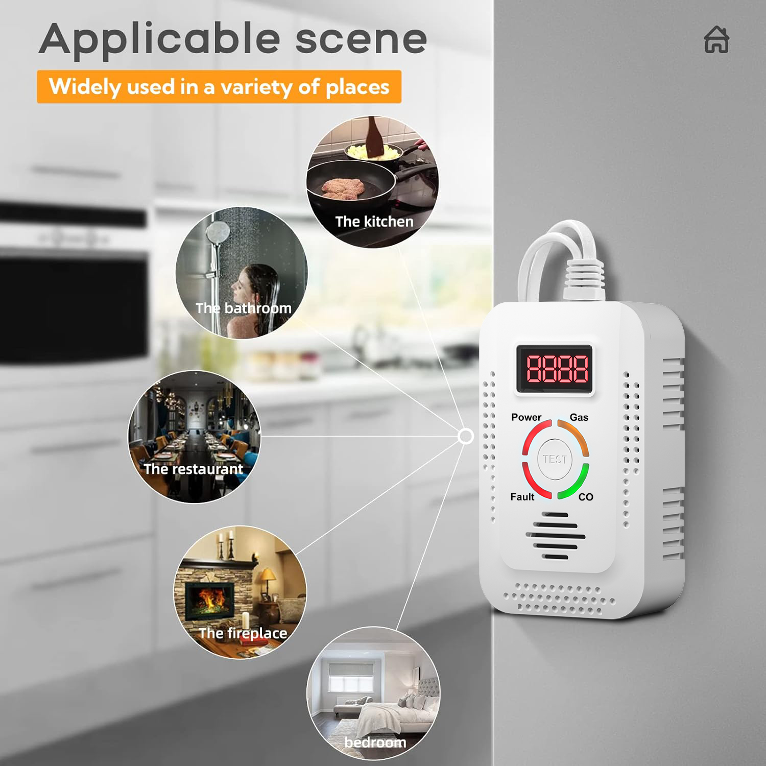Natural Gas Detector 2in1 And  - Home Security Tools review and price