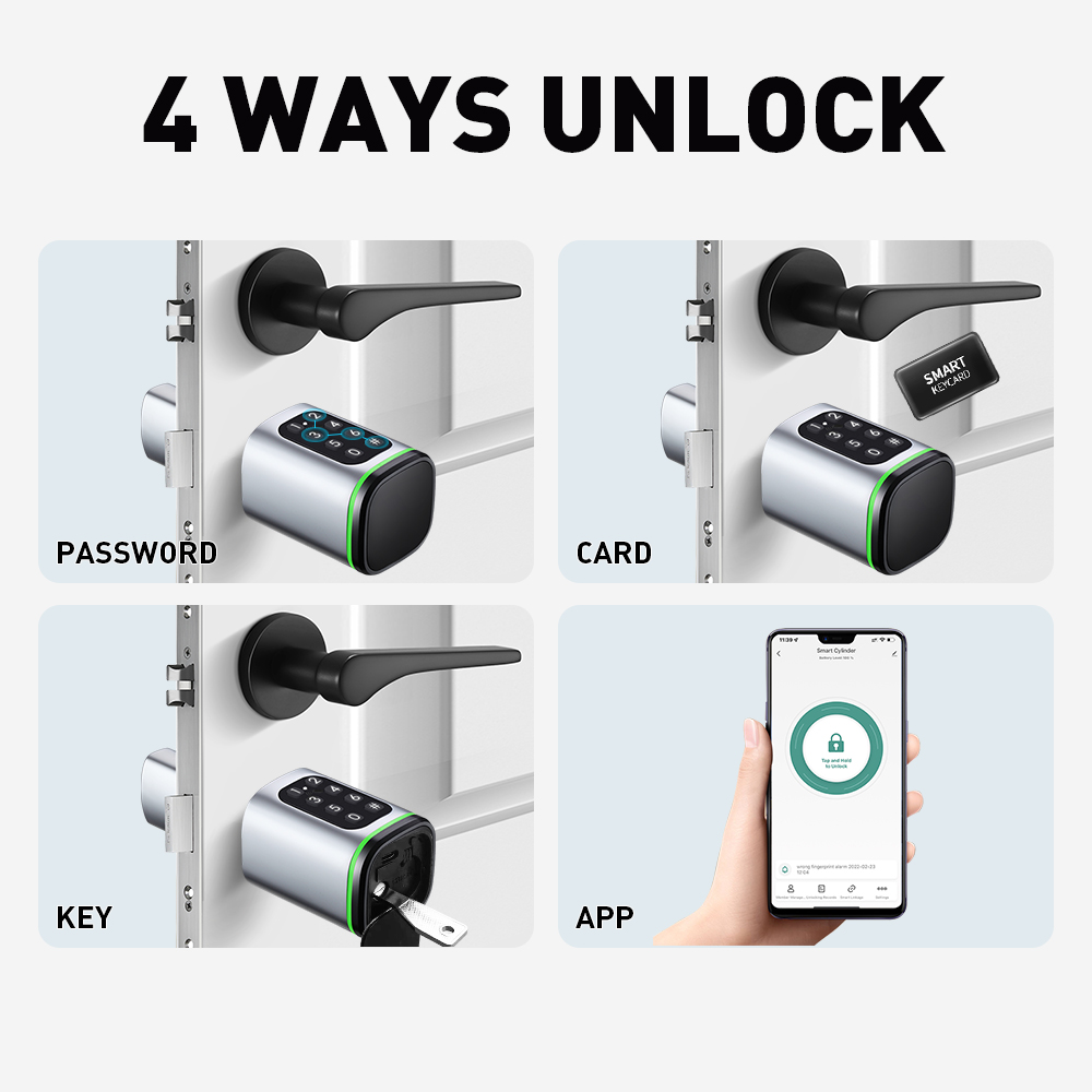 Smart Cylinder Lock Tuya 60-90 - Home Security Battery review and price