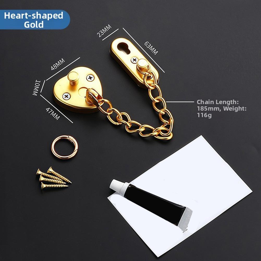 Stainless Steel Door Chain Loc - Home Security Door Reinforcement Lock review and price