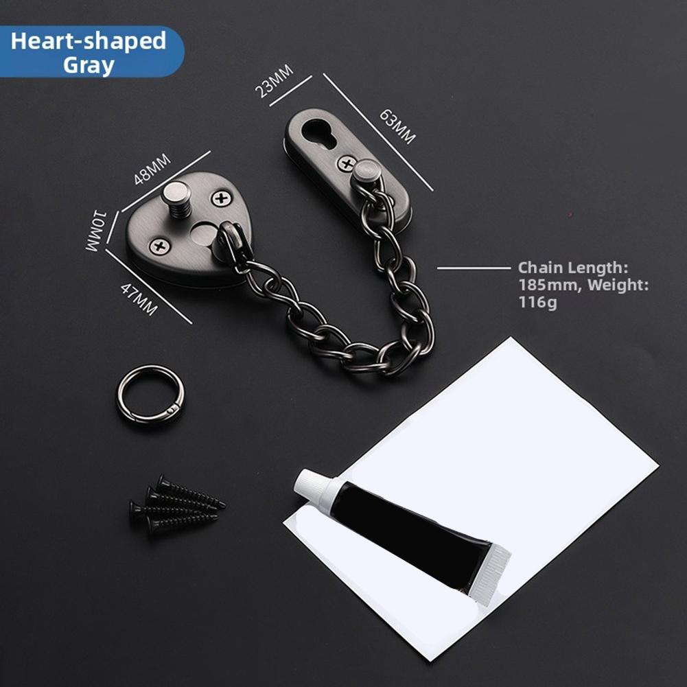 Stainless Steel Door Chain Loc - Home Security Door Reinforcement Lock review and price