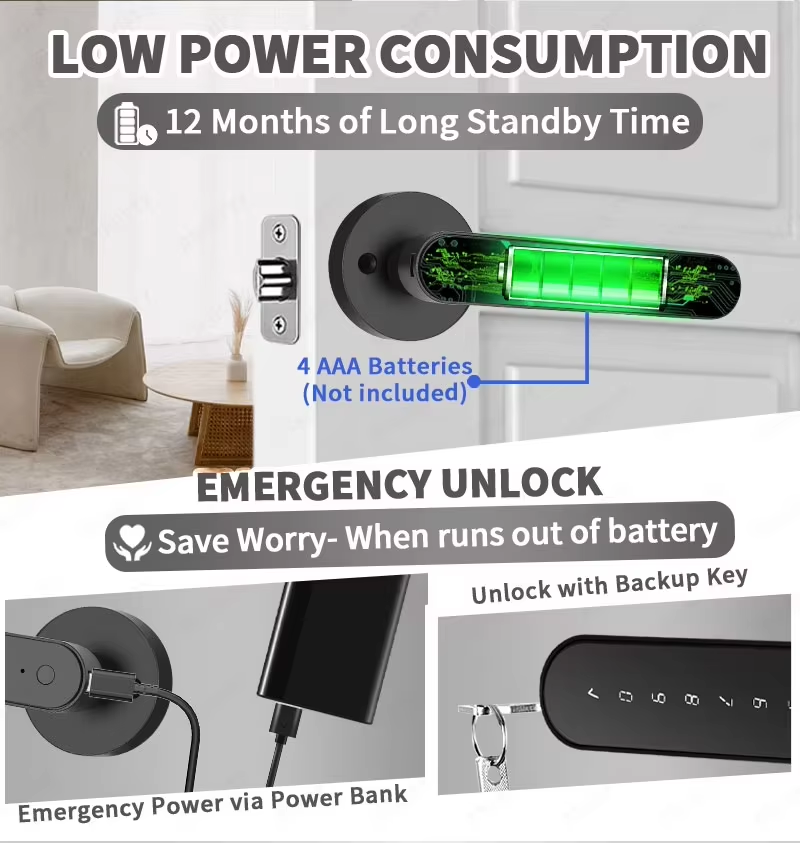 TTLock Smart Digital Door Lock - Home Security Battery review and price