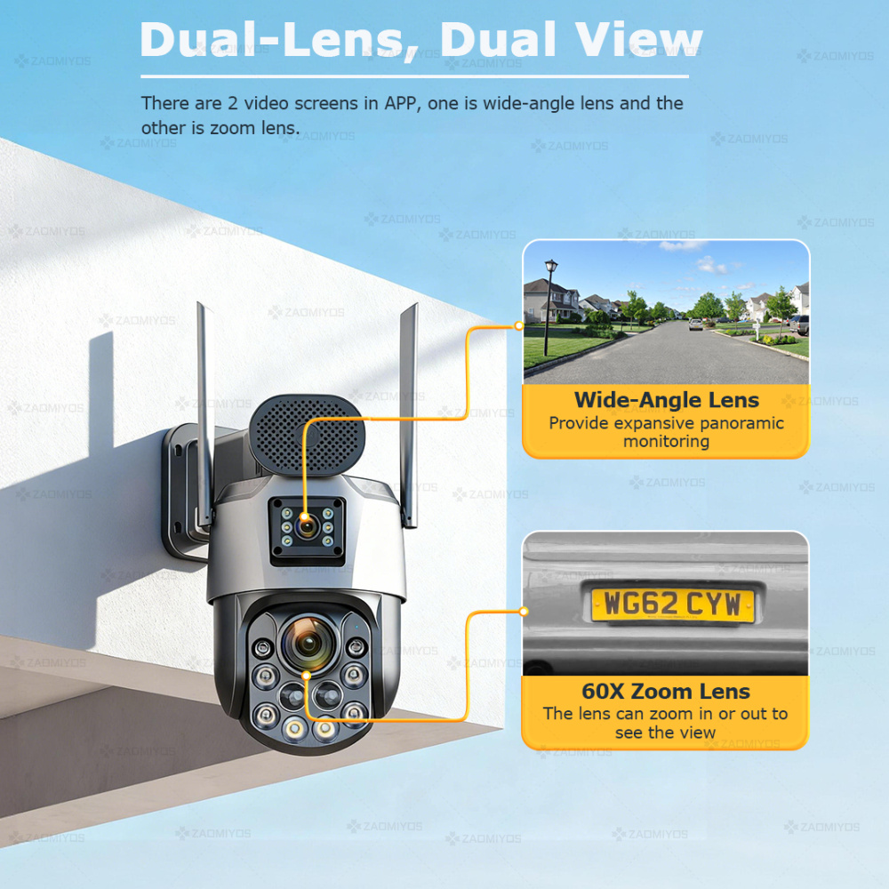 Dual Lens Home Outdoor Surveil - Home Security Battery review and price