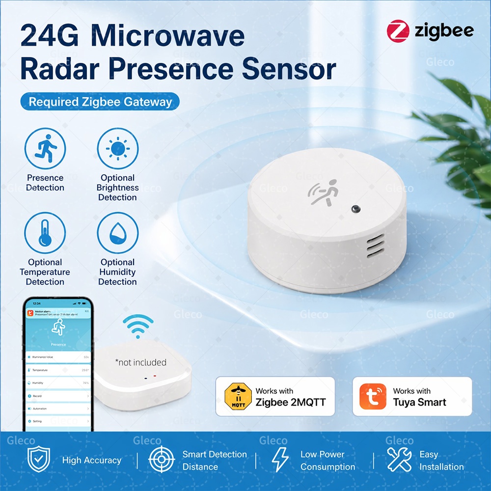 Zigbee Human Presence Sensor T - Home Security Battery review and price
